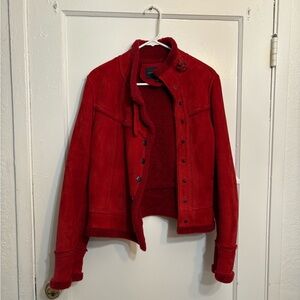 Banana republic  mid 2000s Red Suede Jacket
